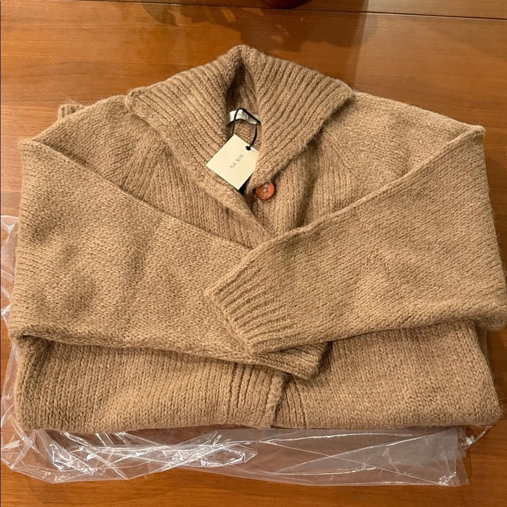 Na Nin Martie Knitted Suri Alpaca Sweater Coat - Picture 7 of 8